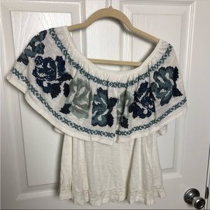 Free People “To the Left” Off -Shoulder Tank. Sz XS